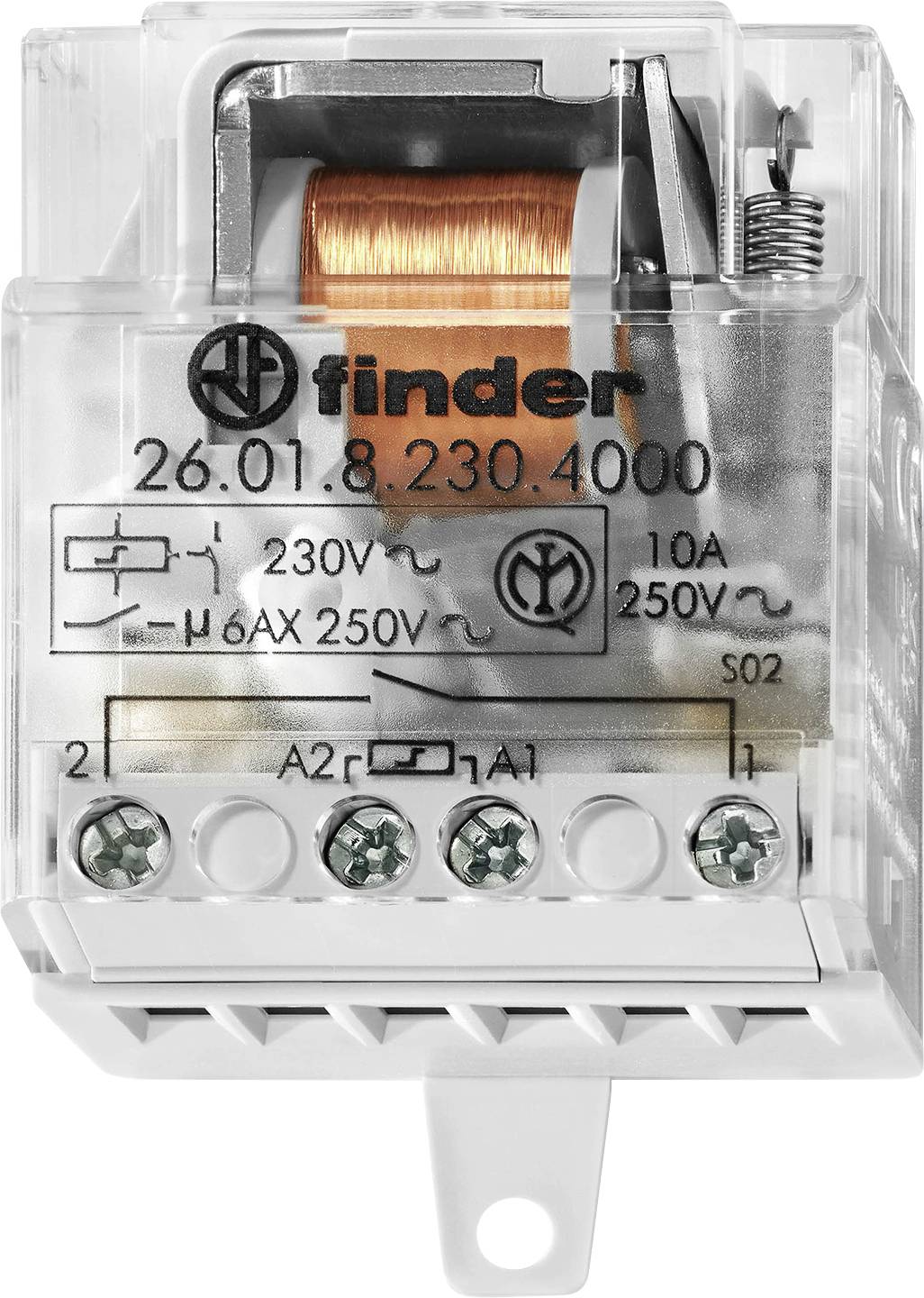 Finder Impulsni relej 26.01.8.024.4000 10 A 24 V AC 1 NO kontakt