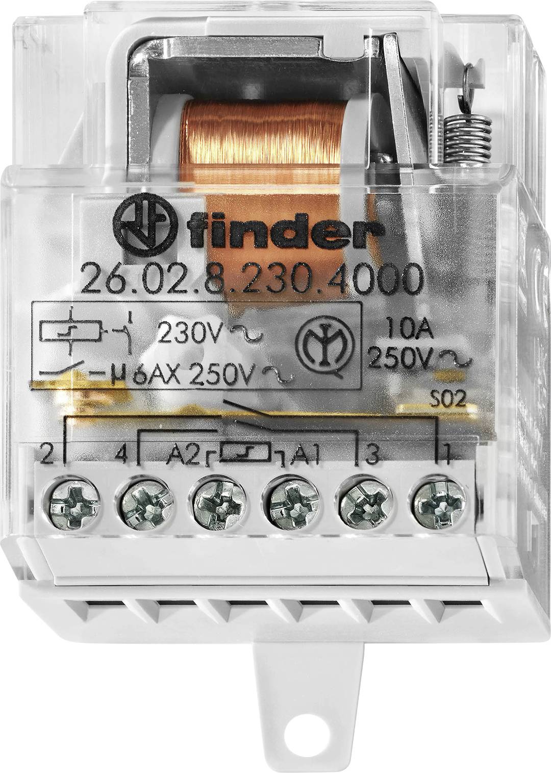 Finder Impulsni relej 26.02.8.012.4000 10 A 12 V AC 2 NO kontakt