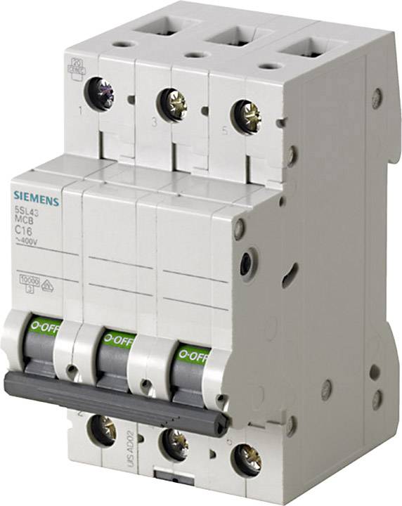 Siemens 5SL4316-8 automatski osigurac 3-polni D 16 A 400 V 10 kA