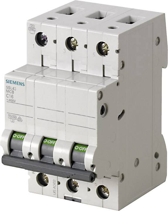 Siemens 5SL4306-7 automatski osigurac 3-polni C 6 A 400 V 10 kA