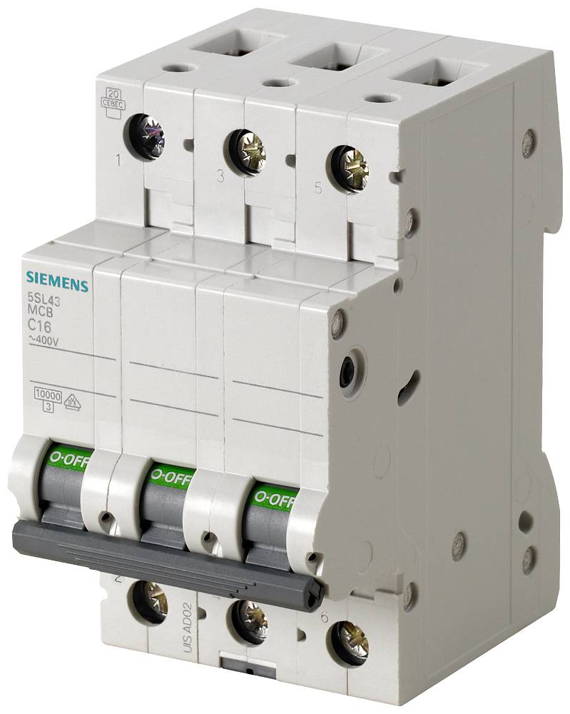 Siemens 5SL4310-6 automatski osigurac 3-polni B 10 A 400 V 10 kA