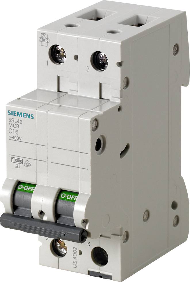Siemens 5SL42018 automatski osigurac 2-polni D 1 A 400 V 10 kA