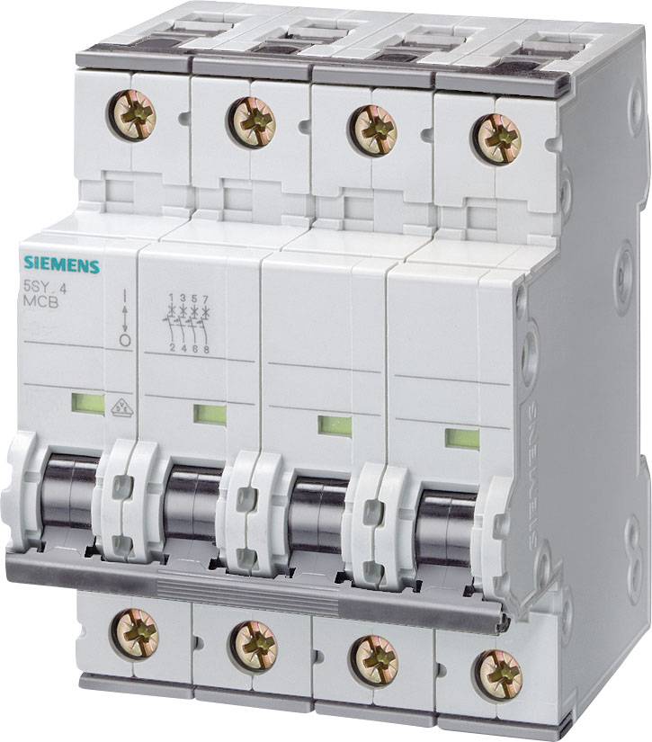 Siemens 5SY54057 automatski osigurac 4-polni C 0,5 A 400 V 10 kA