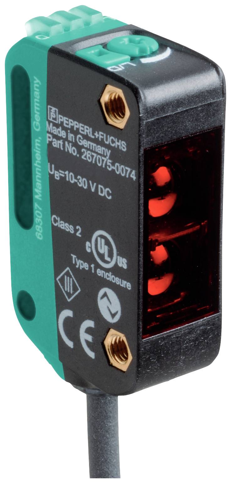 Pepperl+Fuchs OBR12M-R100-EP-IO-0,3M-V3-L laserski refleksni fotoelektrični senzor 15 m NPN, NO, PNP, NC