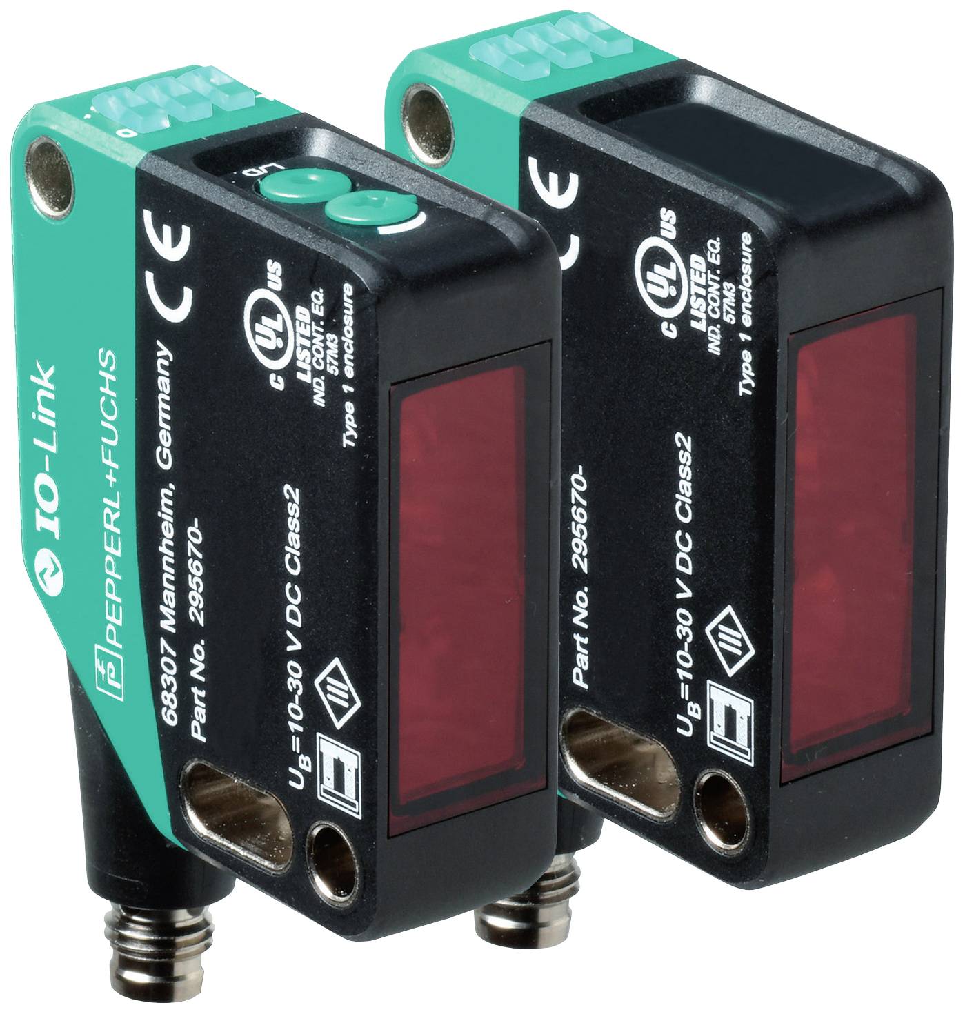 Pepperl+Fuchs OBE40M-R200-SEP-IO-V3-L laserski jednosmerni fotoelektrični senzor 50 m NPN, NO, PNP, NC