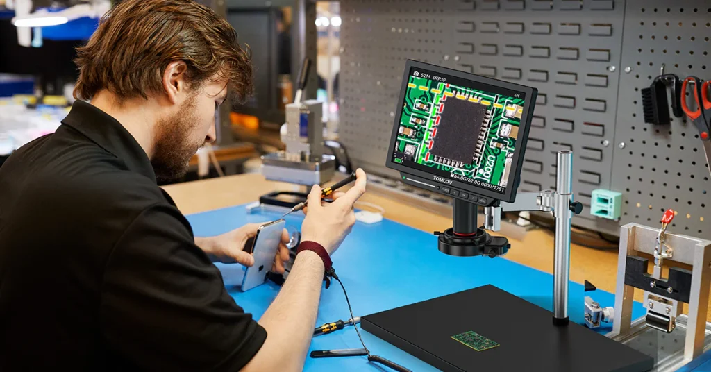 "Digitalni mikroskop sa LCD ekranom za lemljenje"